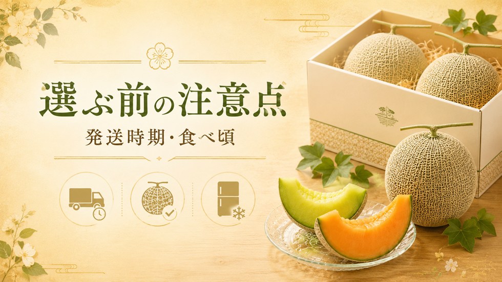 選ぶ前に知っておきたい注意点(メロン)