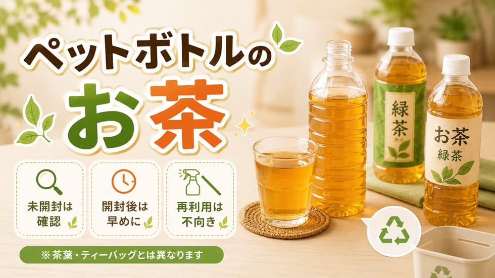 賞味期限切れのペットボトルのお茶は飲める?