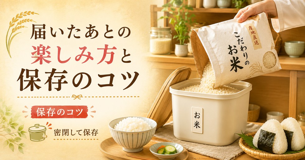 届いたあとの楽しみ方と保存のコツ