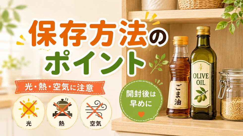 保存方法と使う時の注意点