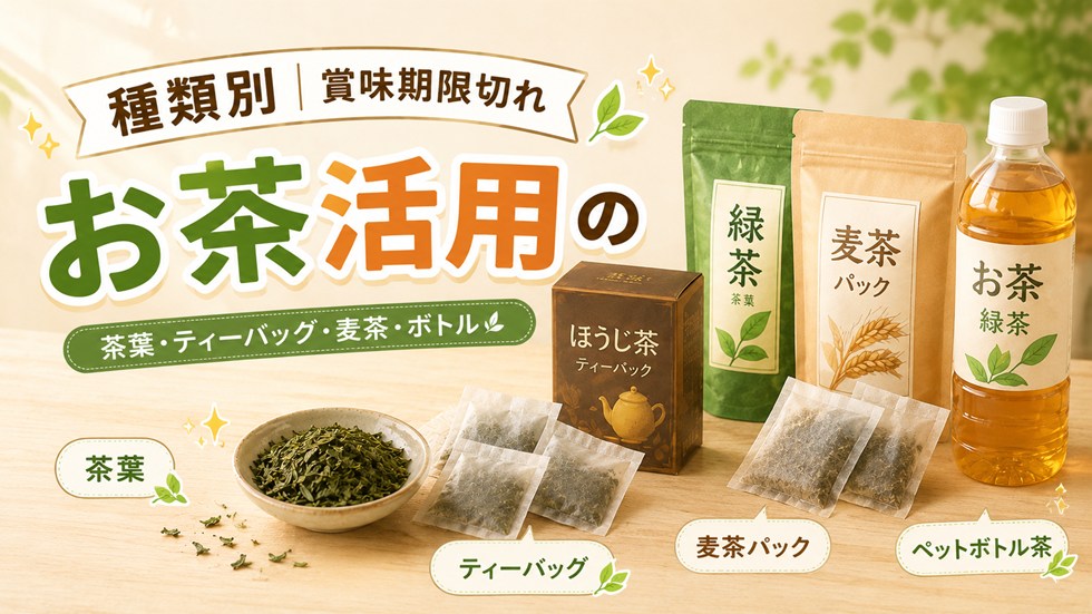 種類別|賞味期限切れのお茶の使い道と特徴