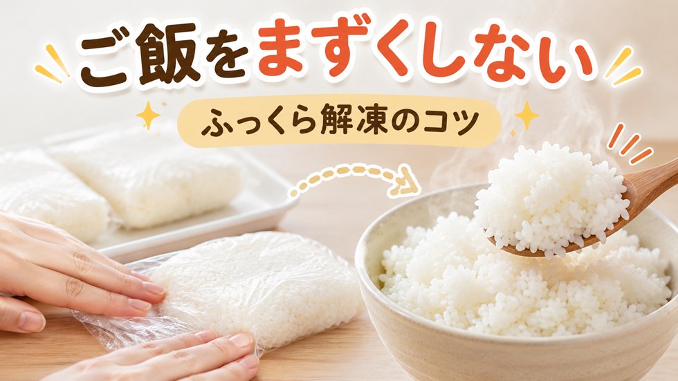 冷凍ご飯をまずくしないコツ