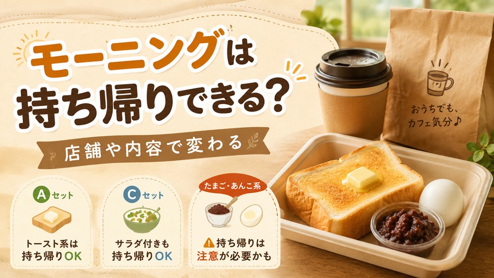 モーニングは持ち帰りできる？