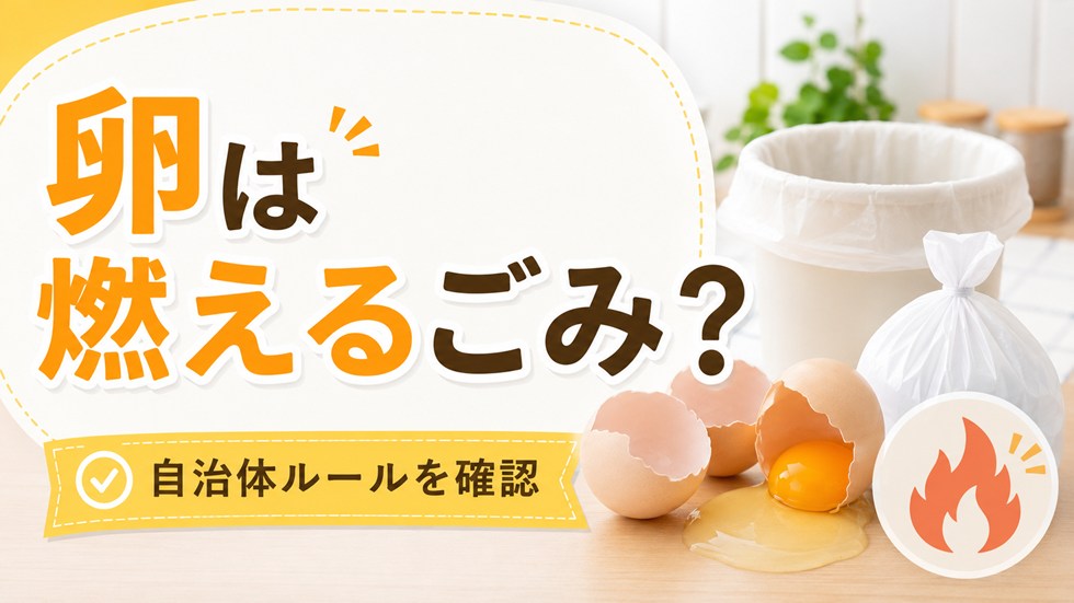 卵や卵の殻は燃えるごみ?