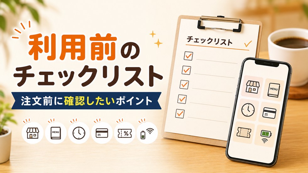 利用前のチェックリスト