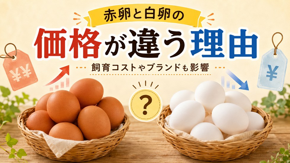 赤卵と白卵の価格が違う理由