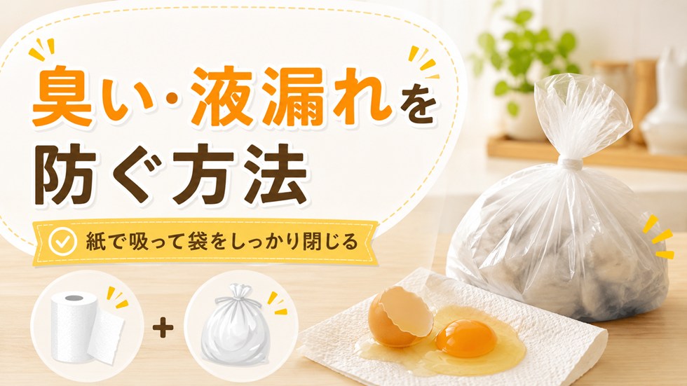 腐った卵の臭い・液漏れを防ぐ方法