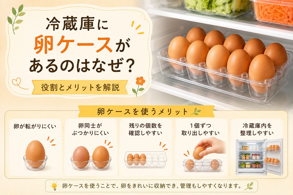 冷蔵庫に卵ケースがあるのはなぜ?