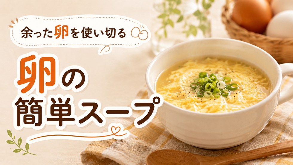 余った卵を使い切れる簡単スープレシピ