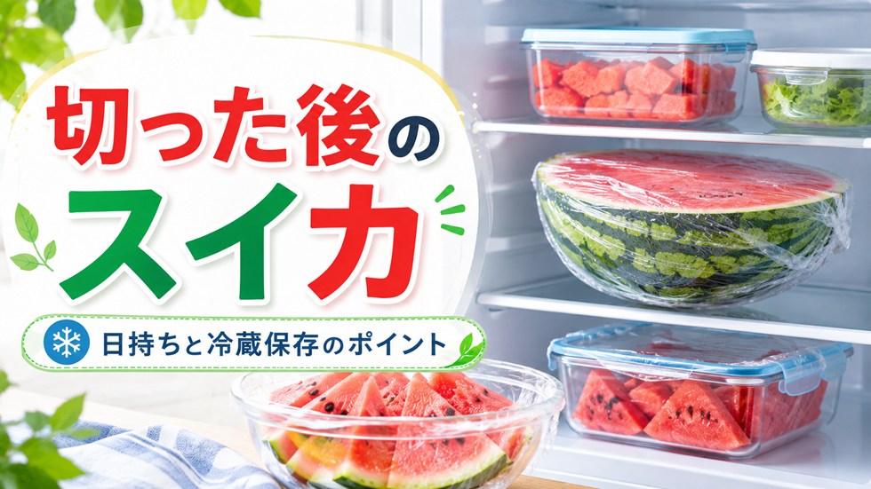 切った後のスイカの日持ちと保存方法