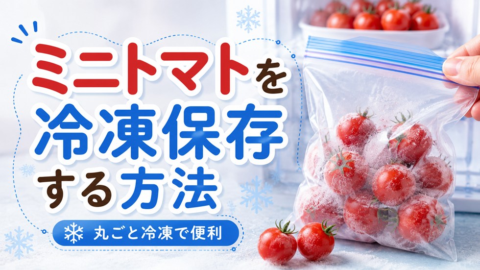 ミニトマトを冷凍保存する方法