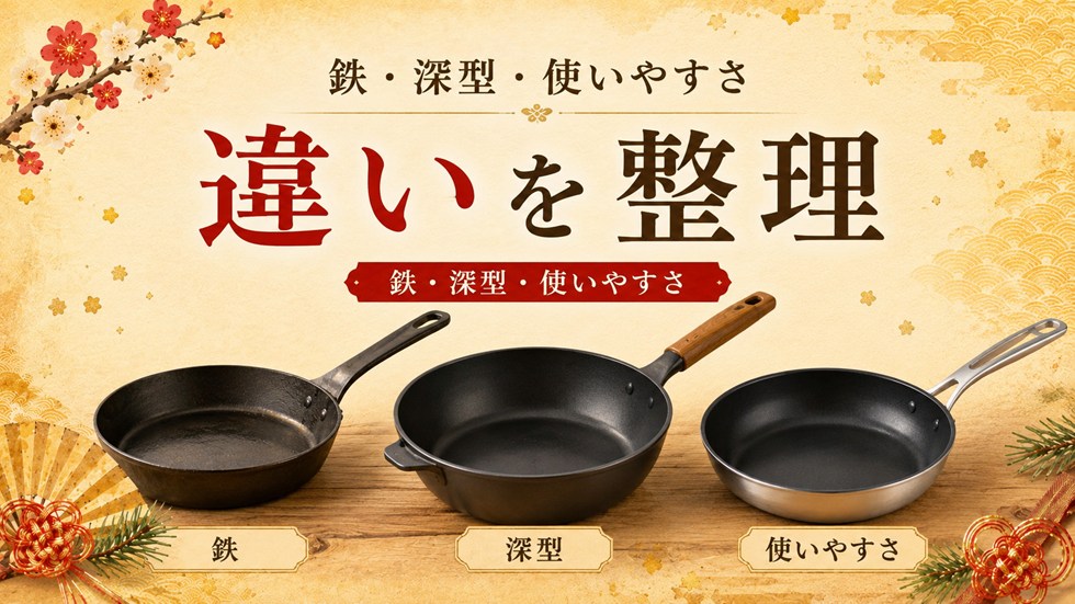 フライパン返礼品の鉄・深型・使いやすさの違いを分かりやすく整理