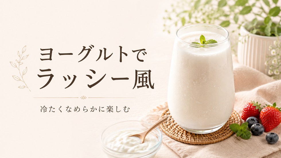 ヨーグルト｜ラッシー風に楽しめる