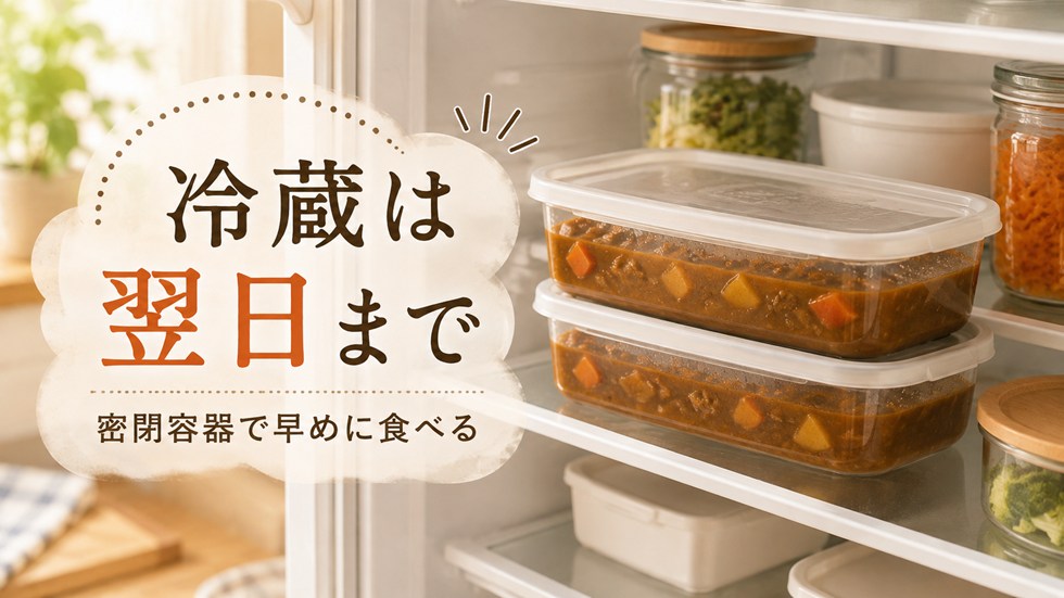 カレーは冷蔵庫で何日もつ?翌日までが目安