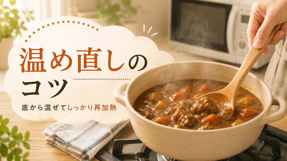 翌日のカレーを安全に温め直す方法