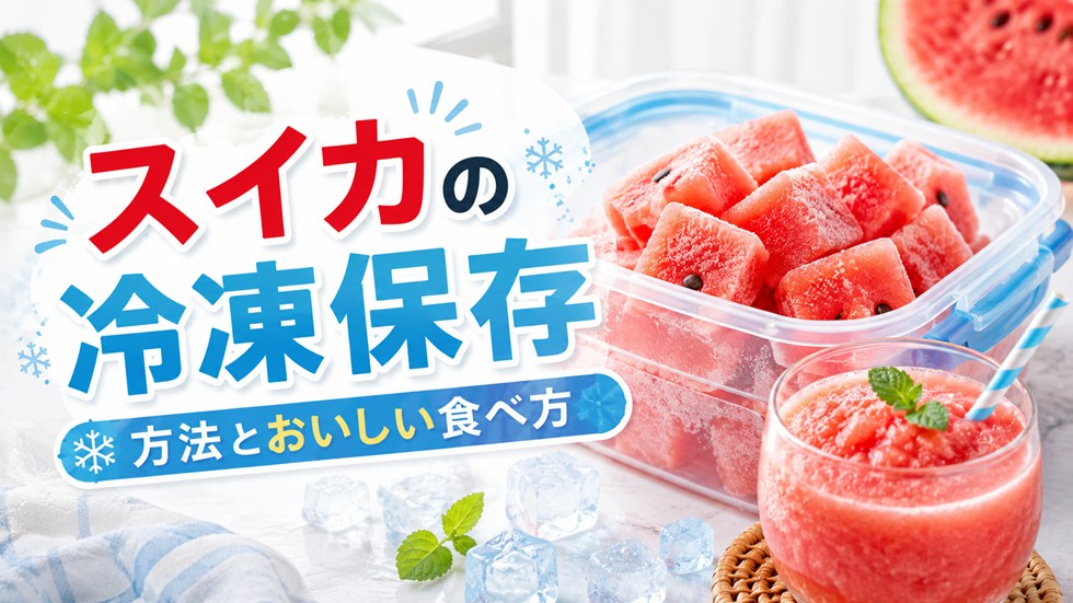 スイカの冷凍保存方法と食べ方