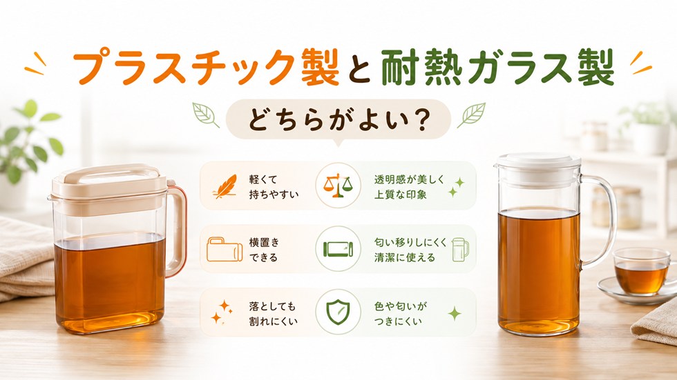 プラスチック製と耐熱ガラス製はどちらがよい？