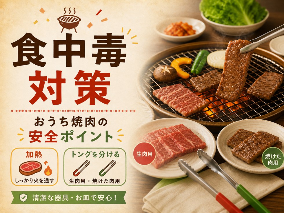 家庭で焼肉をするときの食中毒対策