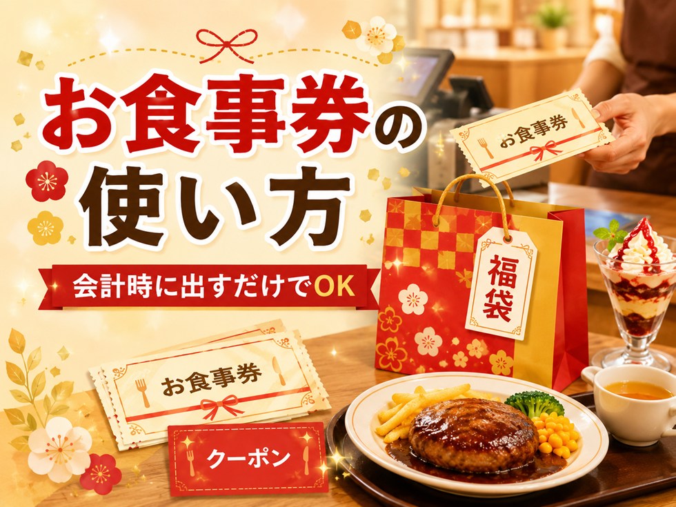 ココス福袋のお食事券の使い方は?
