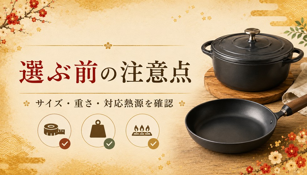 選ぶ前に知っておきたい注意点(バーミキュラ)