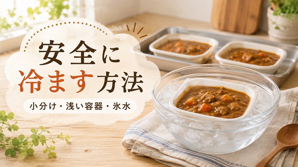 残ったカレーを安全に冷ます方法