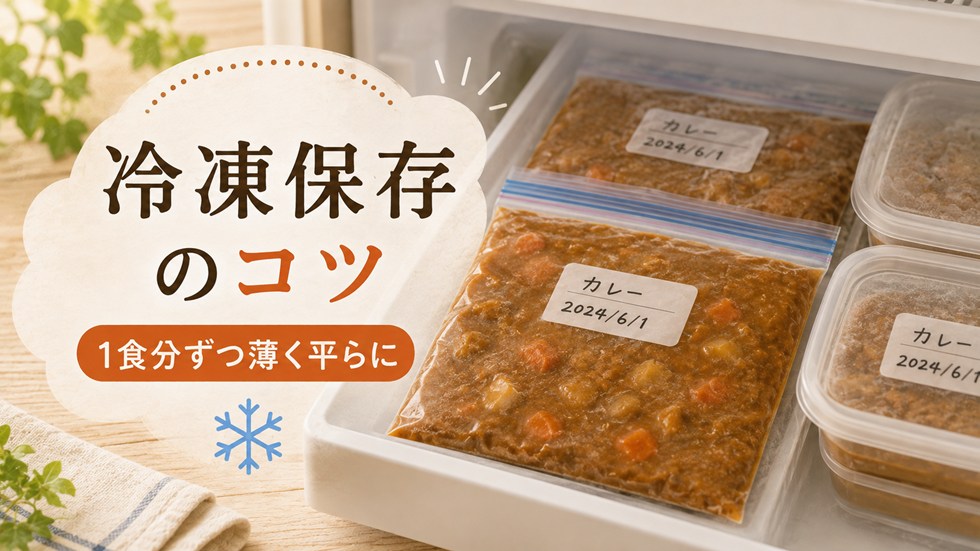 カレーを冷凍保存する方法