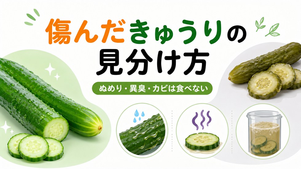 傷んだきゅうりや浅漬けの見分け方