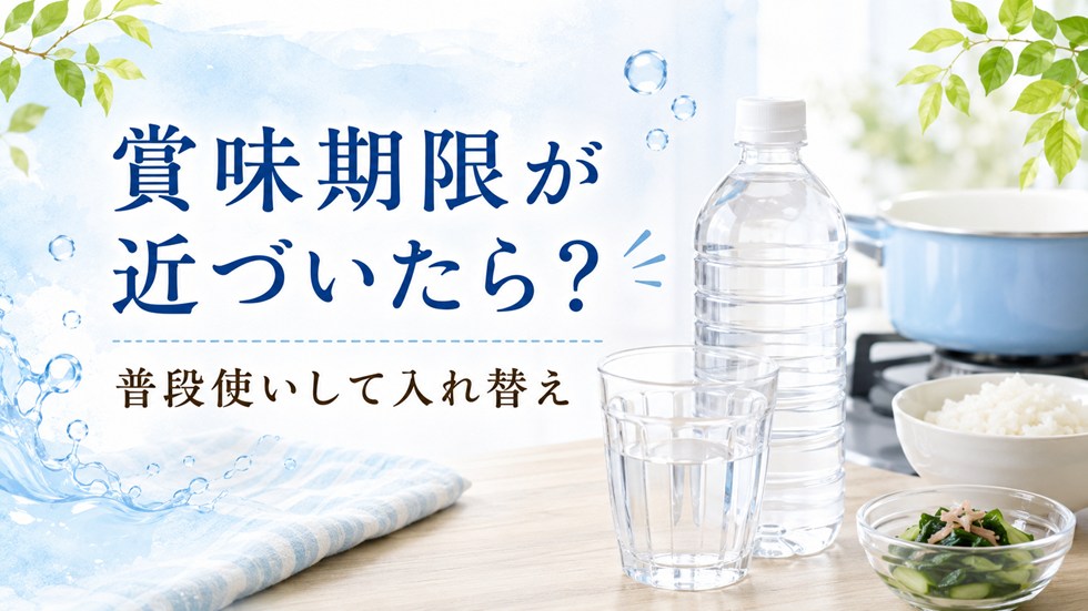 賞味期限が近づいた長期保存水はどうする?