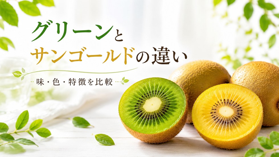 グリーンキウイとゴールドキウイの違いは?