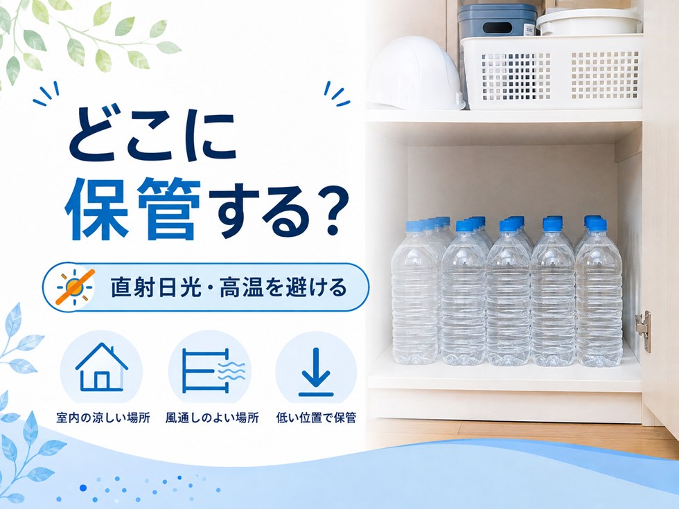 長期保存水はどこに保管する？