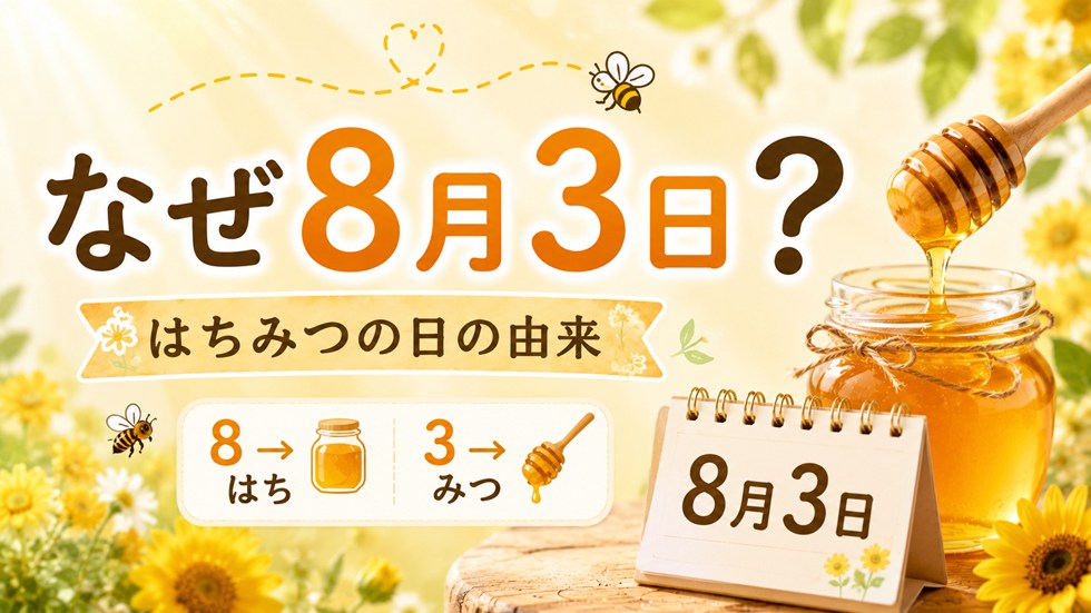なぜ8月3日?はちみつの日の由来