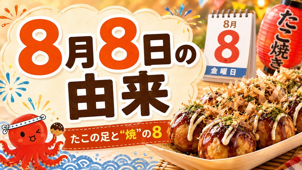 なぜ8月8日？たこ焼きの日の由来