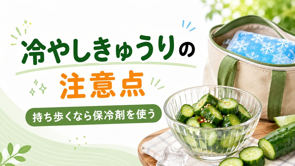 冷やしきゅうりを作る・持ち歩くときの注意点