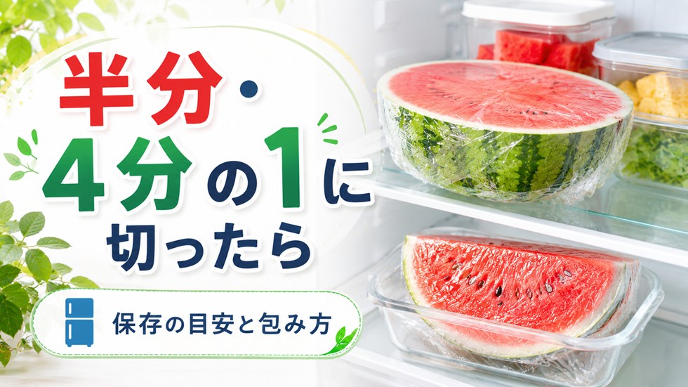 半分・4分の1に切った場合
