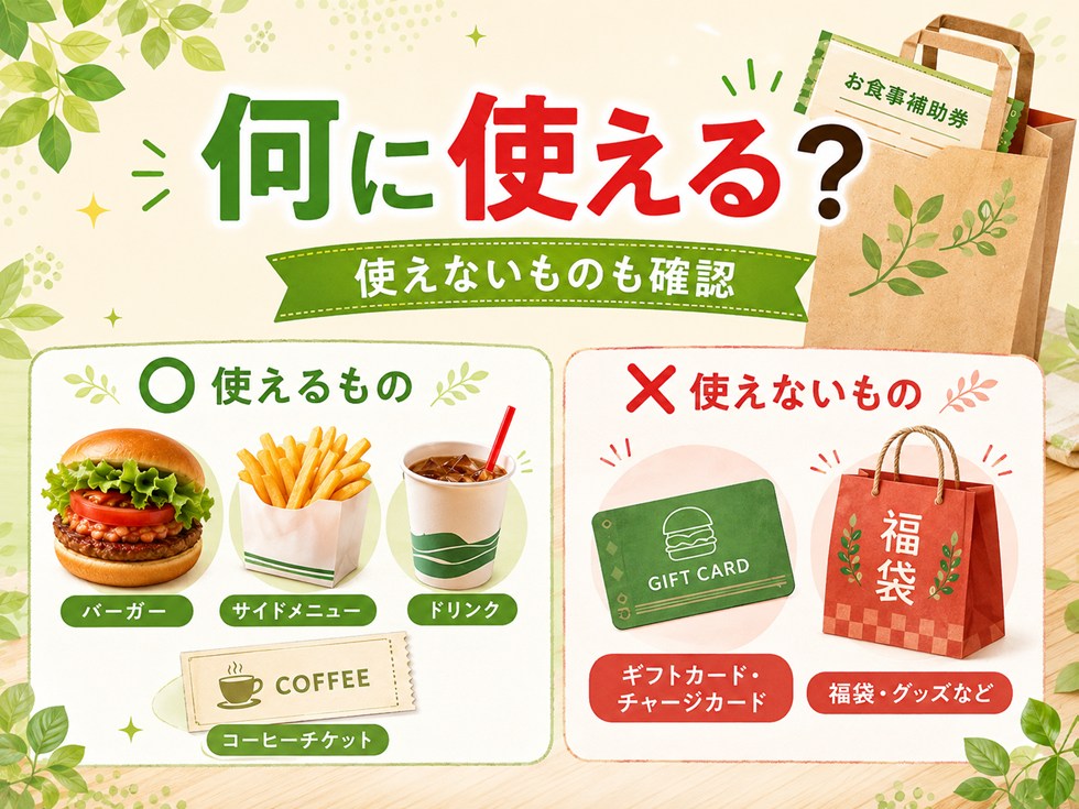 モス福袋のお食事補助券は何に使える？使えないものも確認