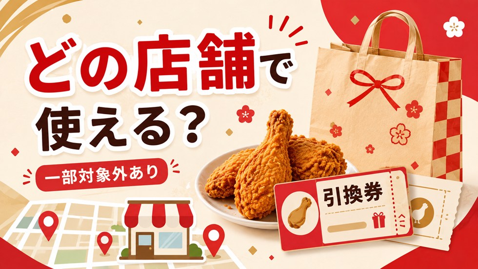 ケンタ福袋の引換券はどの店舗で使える？