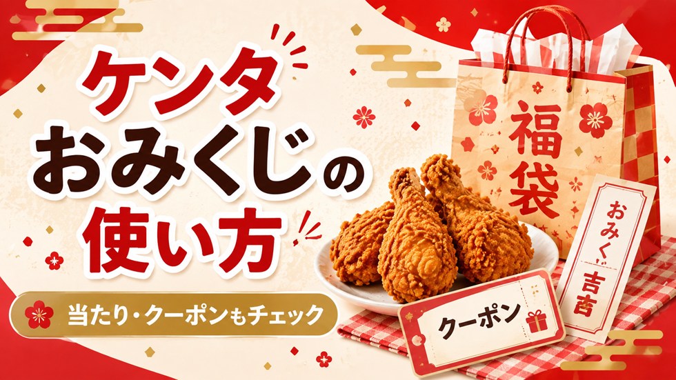 クーポンつきケンタおみくじの使い方は？