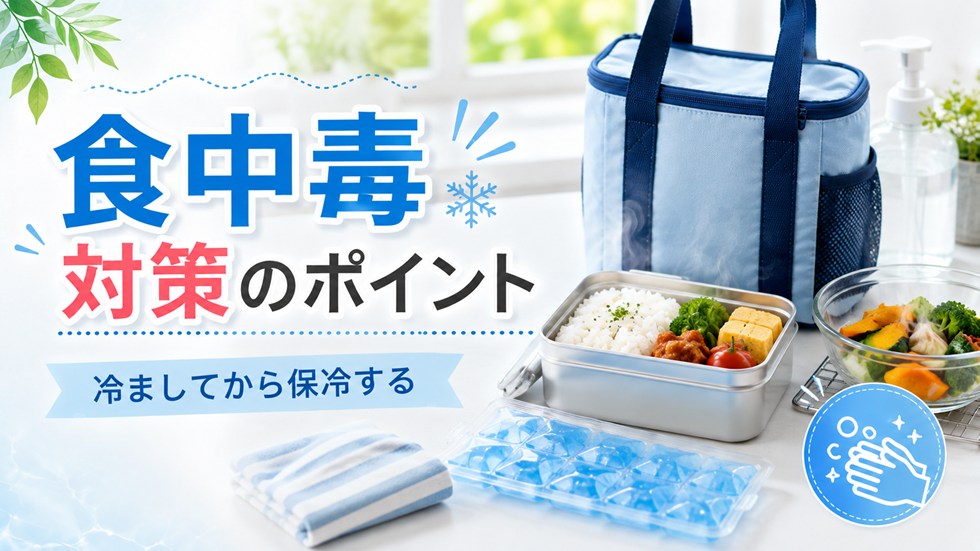 保冷グッズを使うときの食中毒対策