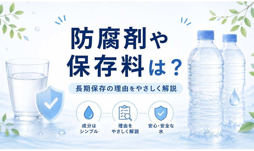 長期保存水に防腐剤や保存料は入っている？