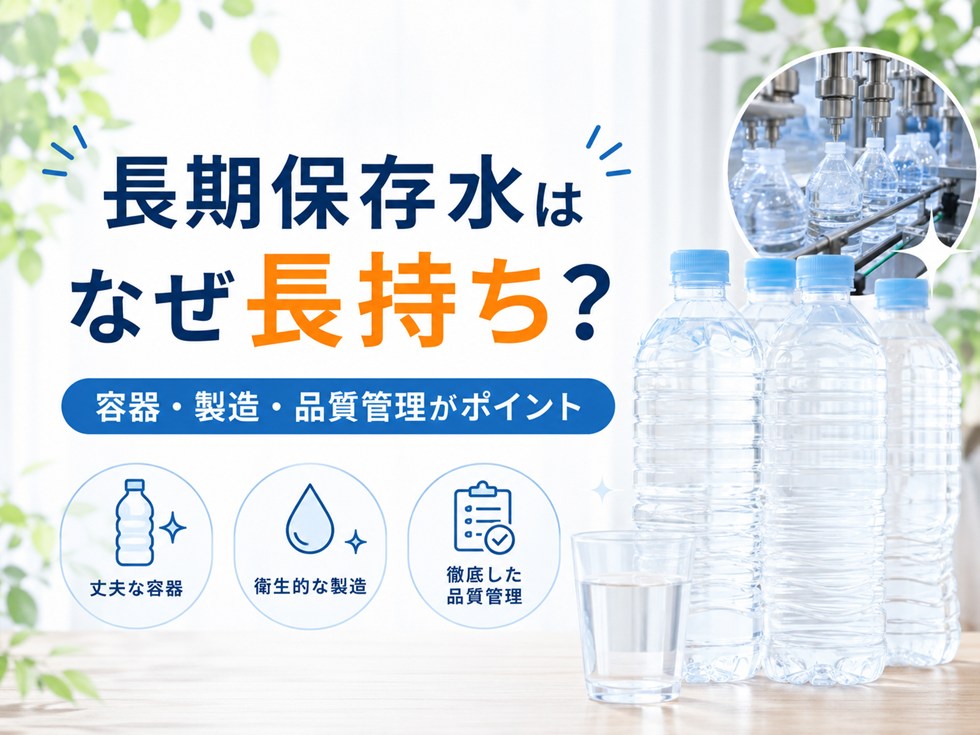 長期保存水はなぜ5年・10年も保存できる？