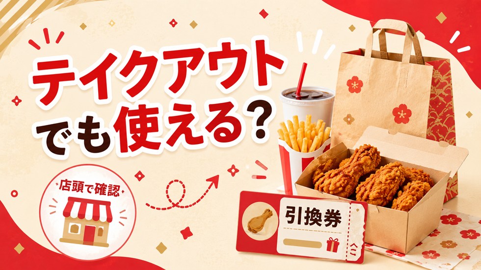 ケンタ福袋の引換券はテイクアウトでも使える？