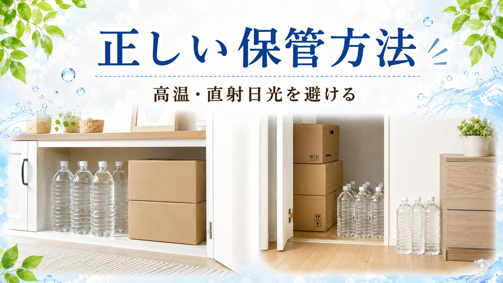 長期保存水の正しい保管方法