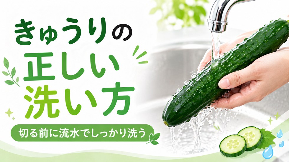きゅうりの正しい洗い方