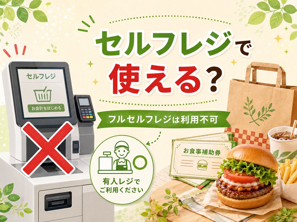 モス福袋のお食事補助券はセルフレジで使える？