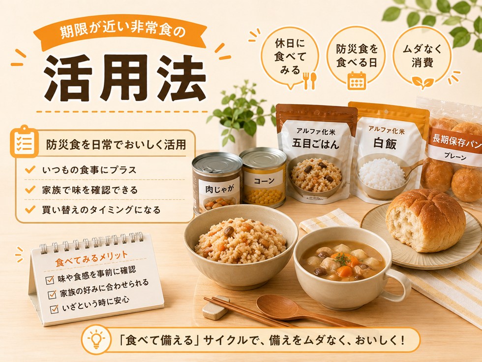 期限が近い非常食はどう消費する？無駄にしない方法