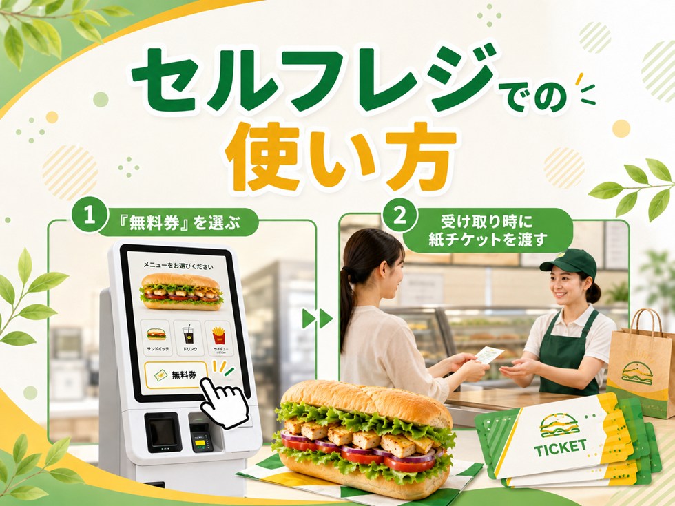 サブウェイ福袋チケットはセルフレジでどう使う?