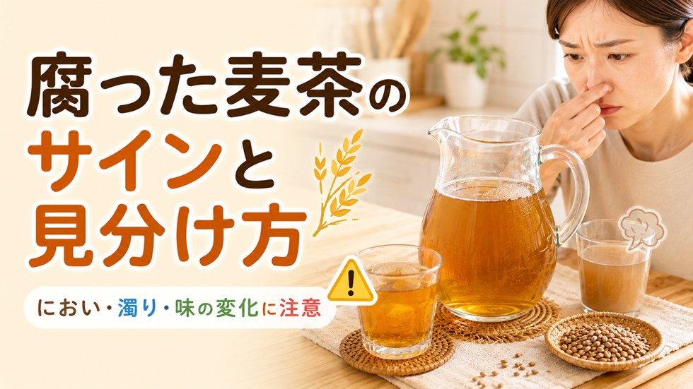 腐った麦茶のサインと見分け方