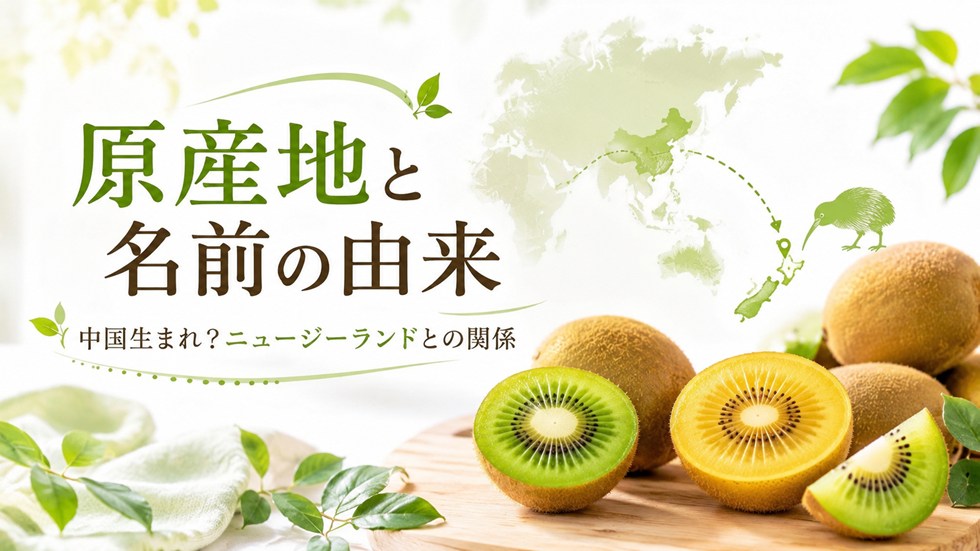 キウイはニュージーランド生まれ?原産地と名前の由来