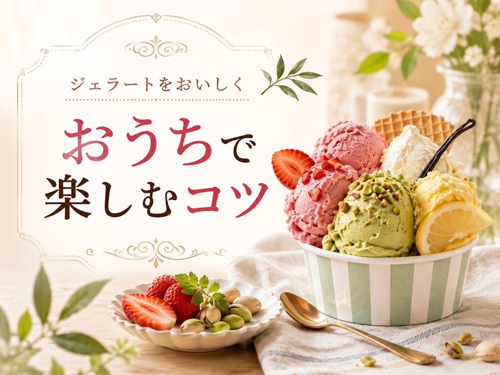 おうちでジェラートをおいしく楽しむコツ