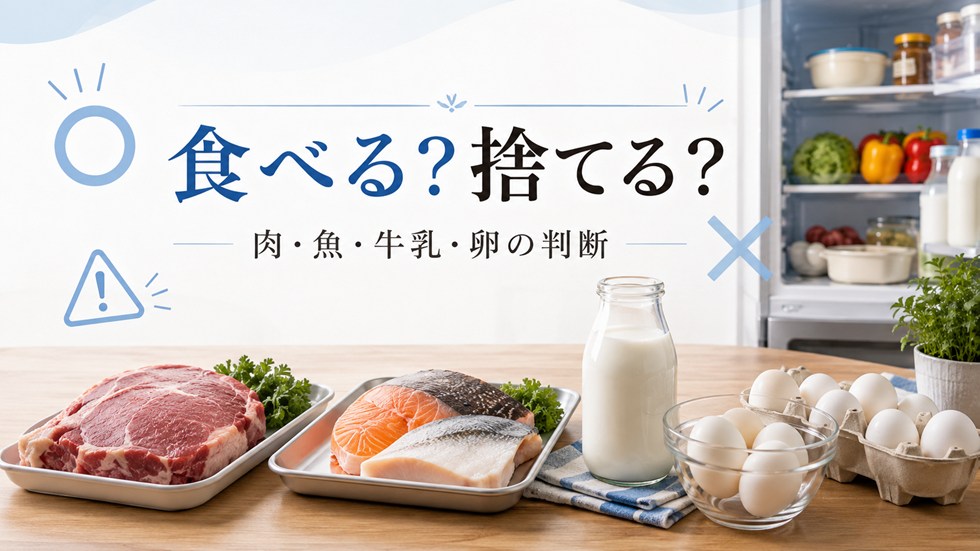 停電した冷蔵庫の肉・魚・牛乳・卵は食べる?捨てる?